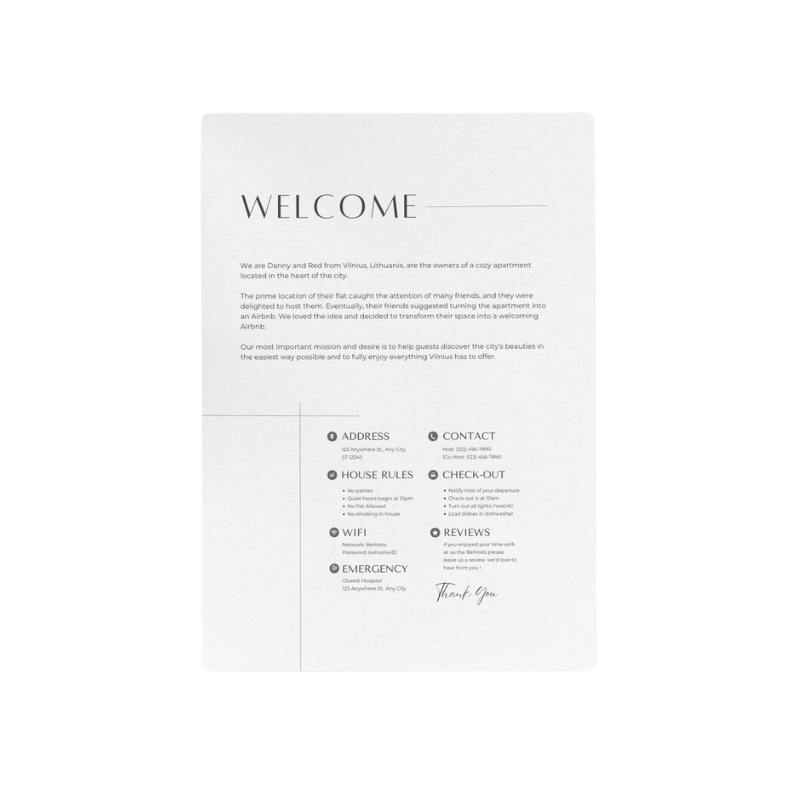 Welcome Sign Template - 4 sizes - Digital File