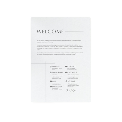 Welcome Sign Template - 4 sizes - Digital File